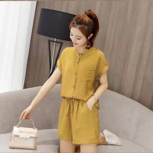 Đồ Bộ Quần Short Áo Kiểu