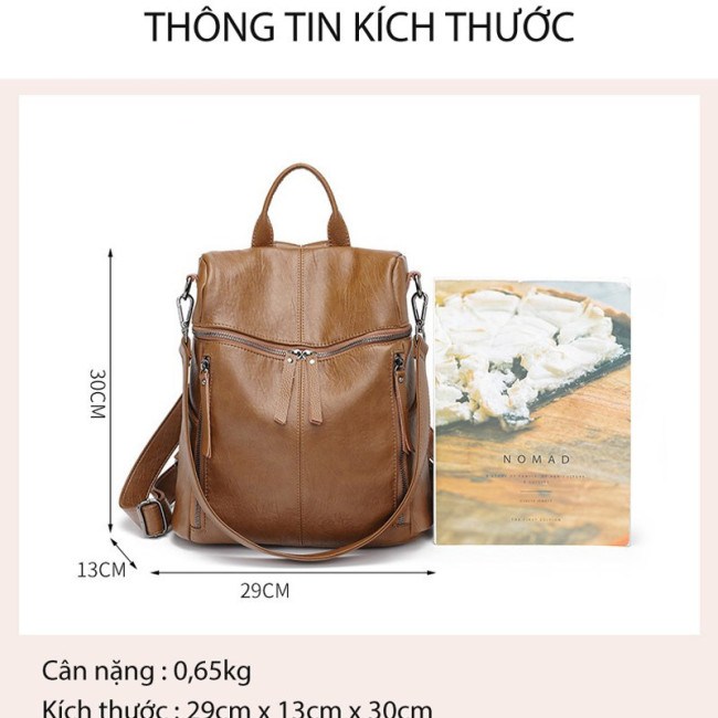 Balo da khóa ngang hai phong cách